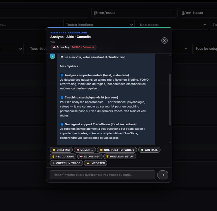 Vizi — Assistant IA TradeVizion